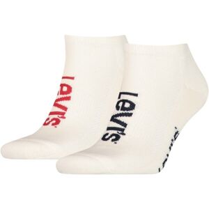 Levi's LOW CUT SPORT LOGO 2P Unisexové ponožky, bílá, velikost 39-42