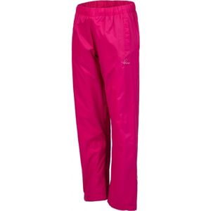 Lewro ORIN Dětské šusťákové kalhoty, Růžová,Bílá, velikost 164-170