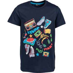 Lewro RODDY Chlapecké triko, Tmavě modrá,Mix, velikost 152-158