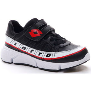 Lotto LIBRA AMF 1 CL SL Dětská volnočasová obuv, Černá,Bílá,Červená, velikost 32
