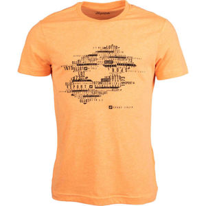 Lotto TEE LOSANGA JS Pánské tričko, Oranžová,Černá, velikost S