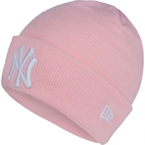New Era WMNS MLB ESSENTIAL NEW YORK YANKEES Dámská zimní čepice, Růžová,Bílá, velikost UNI