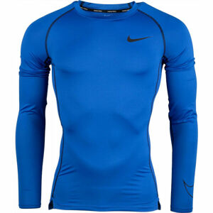 Nike NP DF TIGHT TOP LS M Modrá XL - Pánské triko s dlouhým rukávem