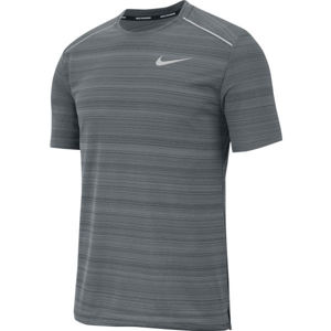 Nike DRY MILER TOP SS M Pánské běžecké tričko, Šedá, velikost S