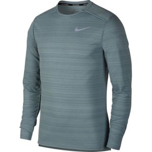Nike DRY MILER TOP LS M světle zelená S - Pánské běžecké tričko