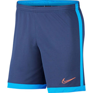 Nike DRY ACDM SHORT K M Pánské fotbalové kraťasy, Modrá,Světle modrá,Oranžová, velikost S