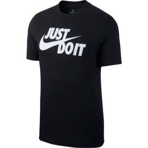 Nike NSW TEE JUST DO IT SWOOSH Pánské tričko, černá, velikost XXL