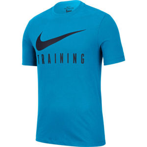 Nike DRY TEE NIKE TRAIN M Pánské tričko, Modrá, velikost M