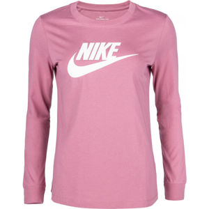 Nike SPORTSWEAR Růžová M - Dámské triko s dlouhým rukávem