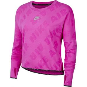 Nike AIR MIDLAYER CREW W růžová L - Dámské běžecké triko