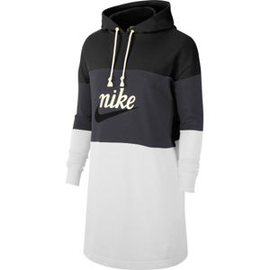 Nike NSW VRSTY HOODIE DRESS FT W černá S - Dámské šaty