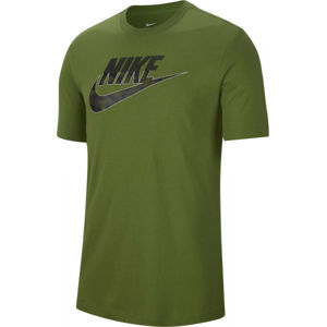 Nike SPORTSWEAR tmavě zelená M - Pánské tričko