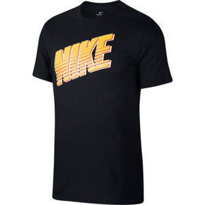 Nike NSW TEE NIKE BLOCK M Pánské tričko, Černá,Žlutá, velikost XL