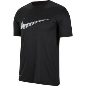 Nike DRY LEG TEE SNSL COM SWSH M černá M - Pánské tréninkové tričko