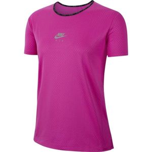 Nike AIR TOP SS W růžová M - Dámské běžecké tričko