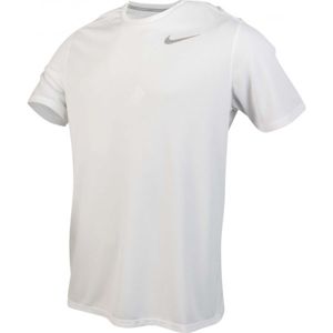 Nike DF BRTHE RUN TOP SS M bílá XXL - Pánské běžecké tričko
