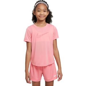 Nike DRI-FIT ONE Dívčí tričko, růžová, velikost S