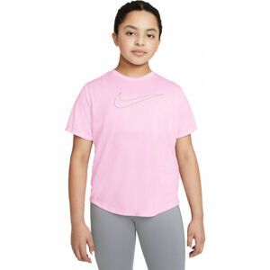 Nike DF ONE SS TOP GX G Růžová XL - Dívčí tričko