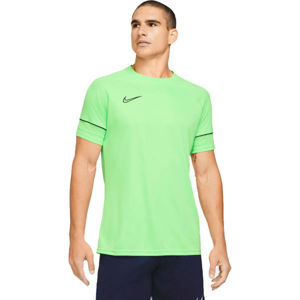 Nike DRI-FIT ACADEMY Pánské fotbalové tričko, Světle zelená,Černá, velikost M