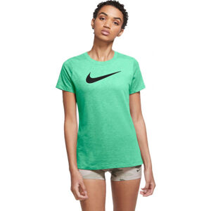 Nike DRY TEE DFC CREW Dámské tréninkové tričko, Zelená,Černá, velikost XL