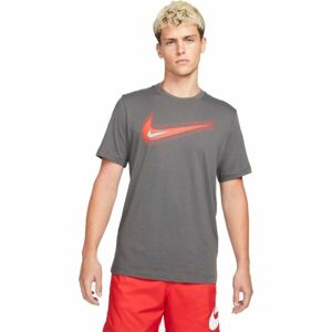 Nike SPORTSWEAR Pánské tričko, Šedá,Červená, velikost XXL
