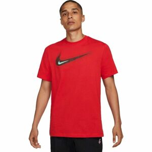 Nike SPORTSWEAR Červená M - Pánské tričko