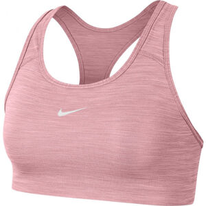 Nike SWOOSH BRA PAD Dámská sportovní podprsenka, Růžová,Bílá, velikost S
