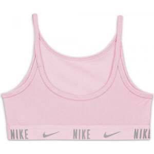 Nike TROPHY BRA G Dívčí sportovní podprsenka, Růžová,Černá, velikost XS