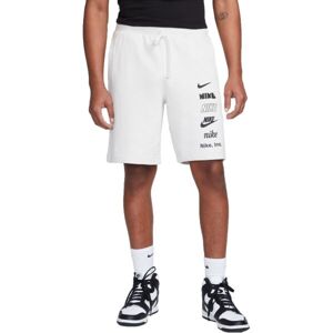 Nike CLUB+ FT SHORT MLOGO Pánské šortky, bílá, velikost S