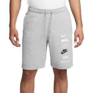 Nike CLUB+ FT SHORT MLOGO Pánské šortky, šedá, velikost M
