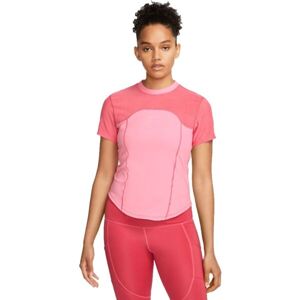 Nike DF AIR SS TOP Dámské tréninkové tričko, růžová, velikost XS