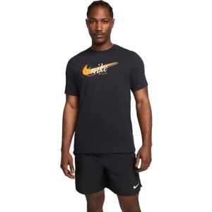 Nike NK DF TEE HERITAGE Pánské tričko, černá, velikost XXL