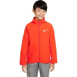 Nike DRI-FIT Chlapecká přechodová bunda, oranžová, velikost M