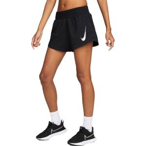 Nike SWOOSH SHORT VENEER VERS Dámské šortky, černá, velikost L