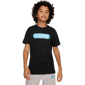 Nike NSW TEE AMPLIFY SP23 Chlapecké tričko, černá, velikost M