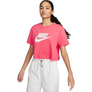 Nike NSW TEE ESSNTL CRP ICN FTR W Dámské tričko, růžová, velikost M