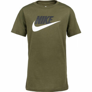 Nike NSW TEE FUTURA ICON TD B Chlapecké tričko, Khaki,Bílá,Černá, velikost XL