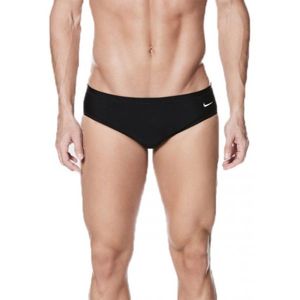 Nike NYLON SOLIDS BRIEF Pánské plavky, Černá,Bílá, velikost 85