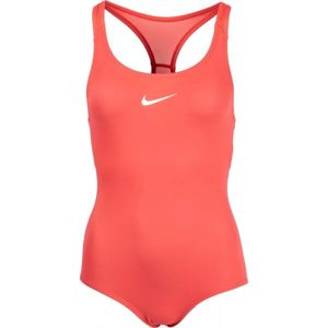 Nike SOLID Dívčí plavky, Lososová,Bílá, velikost L