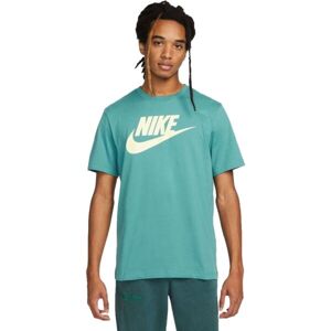 Nike NSW TEE ICON FUTURA Pánské tričko, zelená, velikost XXL