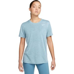 Nike DRI-FIT Dámské tréninkové tričko, světle modrá, velikost
