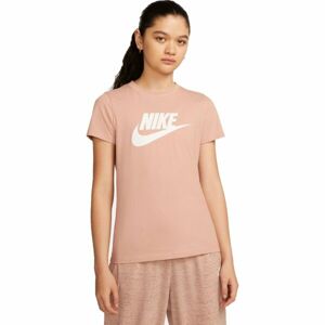 Nike NSW TEE ESSNTL ICON FUTURA Oranžová XL - Dámské tričko