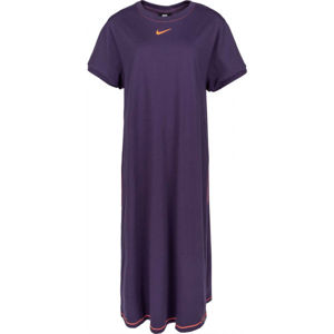 Nike SPORTSWEAR ICON CLASH Dámské šaty plus size, fialová, veľkosť 1x