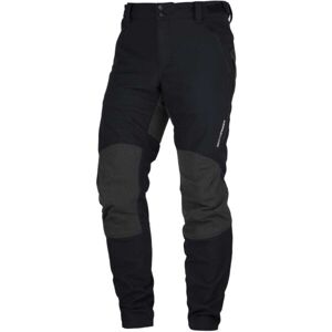 Northfinder MILTON Pánské softshellové kalhoty, černá, velikost S