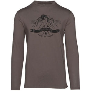 Northfinder ORGEJ Pánské tričko, Hnědá,Černá, velikost S