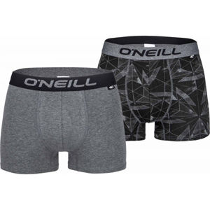 O'Neill MEN BOXER CHRISTAL Pánské boxerky, Tmavě šedá,Černá, velikost S