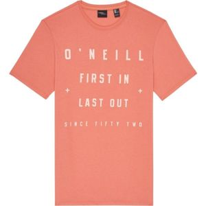 O'Neill LM FIRST IN, LAST OUT T-SHIRT Pánské triko, Oranžová,Bílá, velikost M
