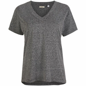 O'Neill LW ESSENTIALS V-NECK T-SHIRT Dámské tričko, tmavě šedá, velikost XS
