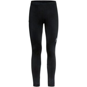 Odlo ESSENTIAL TIGHTS Pánské běžecké elastické kalhoty, Černá,Bílá, velikost XXL