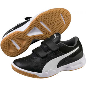 Puma TENAZ V JR Juniorská sálová obuv, černá, veľkosť 34.5